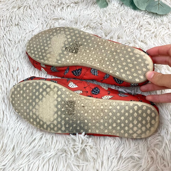 Toms Umbrella Rain Print Canvas Flat Shoes - Picture 7 of 7